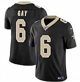 Men & Women & Youth New Orleans Saints #6 Willie Gay Black Vapor Limited Football Stitched Jersey,baseball caps,new era cap wholesale,wholesale hats
